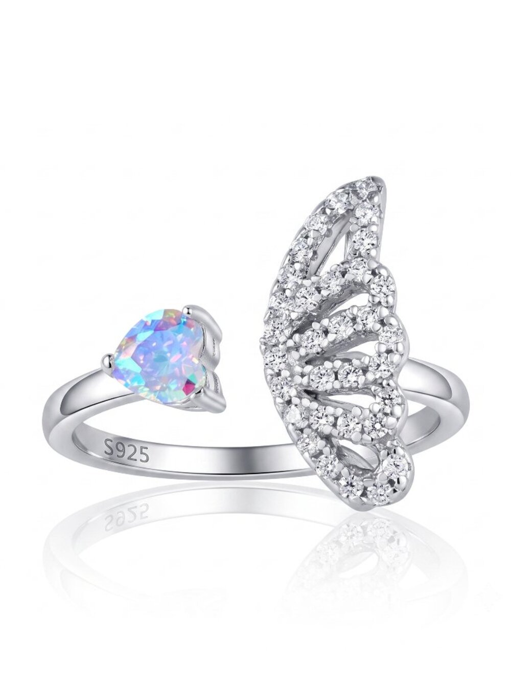 Butterfly Fairy Wing Ring, 925 Sterling Silver Charmed Aroma Size 6